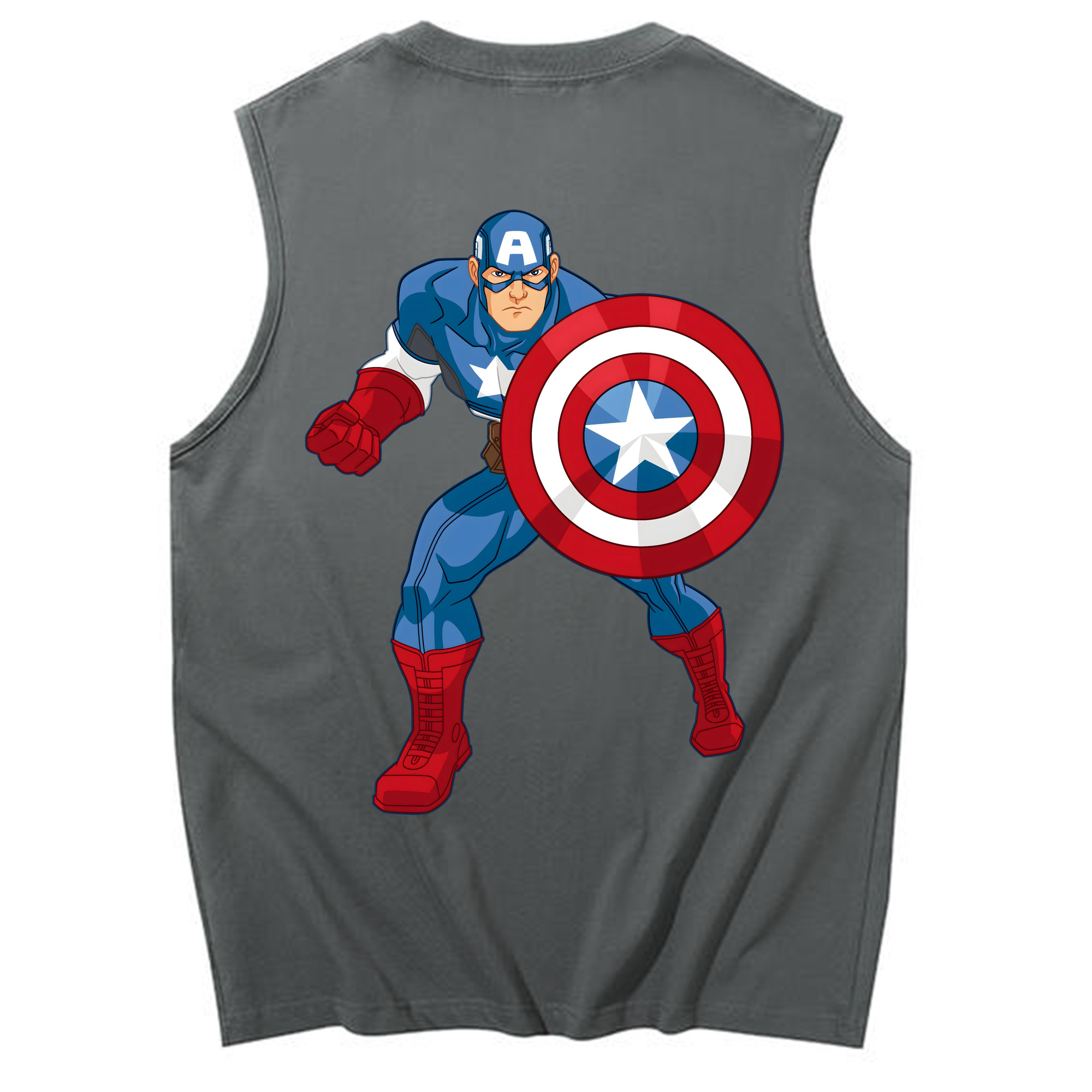（画像用） アベンジャーズ The Avengers コットン100％タンクトップ（背面プリント）